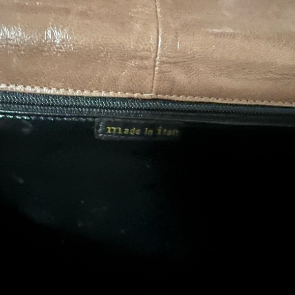 Vintage Italian Leather Envelope Convertible Bag - Picture 5 of 6